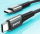 BWOO kabel Pleciony USB-C - USB-C 2m 60W, czarny 2