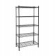 Regał 5-półkowy 1200x450x1800 mm ze stali malowanej proszkowo | TECHNICA, Black Series 1