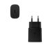 ECOBOX ŁADOWARKA SIECIOWA 3,6A 25W CZARNA PD TYP-C TA800 DC03 + KABEL USB PD TYP-C - TYP-C 1M 1