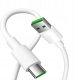 ECONOMY KABEL USB DO TYP-C 5A 100W 1M BIAŁY USB3.0 1