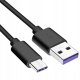 ECONOMY KABEL USB DO TYP-C 5A 100W 1M CZARNY USB3.0 1