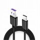 ECONOMY KABEL USB DO TYP-C 5A 100W 1M CZARNY USB3.0 1