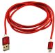 ECONOMY KABEL USB MICRO NYLON CZERWONY 1,5m RED 2