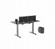 ULTRADESK Biurko dla gracza LEVEL V2, 140x68cm, 72-117cm, elektycznie regulowany, bez podk�adki 3