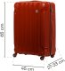 Średnia walizka SwissBags Tourist 65 cm czerwony 8