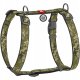 Collar WauDog Nylon Szelki nylonowe anatomiczne w kształcie litery H, z QR-paszportem, plastikowy fastex, wzór MILITARY, rozmiar S 15mm 1