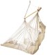 Krzesło brazylijskie z podnóżkiem leżak wiszący huśtawka 130cm beż Kik Sp. z o. o. Sp. k. 3