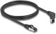 DeLOCK Kabel sieciowy RJ45 Cat.8.1 S/FTP w dół pod kątem 90/prosty 2 m czarny 2
