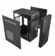 GEMBIRD OBUDOWA FORNAX K170 MINI-TOWER (1X USB 3.1  2X USB 2.0  1X USB TYP-C  CZYTNIK KART  2X MINIJACK) CZARNA 4