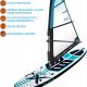 ZESTAW DESKA SUP 150KG DMUCHANA SURF 320x76x15CM Z ŻAGLEM BLUE 3