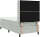 Łóżko Box Spring vidaXL z materacem Jasnoszary 80x200 cm Aksamit 2
