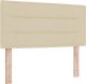 vidaXL Łóżko box spring z materacem w kremowym kolorze, 100 x 200 cm, materiał. 6