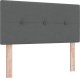 vidaXL Ciemnoszare łóżko kontynentalne z materacem, 90 x 200 cm, materiał 3