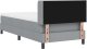 vidaXL Łóżko box spring z materacem, jasnoszare, 90 x 200 cm z tkaniny 3