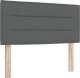 vidaXL Łóżko z materacem box spring w ciemnoszarym kolorze, 100 x 200 cm, z materiału 3