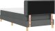 vidaXL łoże Box Spring od z materacem w ciemnoszarym kolorze, 90 x 200 cm, materiał 3