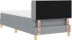 vidaXL Łóżko kontynentalne , jasnoszary materac, 90 x 200 cm 2