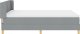vidaXL Łóżko Kontynentalne z materacem w jasnoszarym kolorze, 160 x 200 cm, z tkaniną. 2