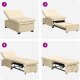 vidaXL Kremowa sofa 3-w-1 z funkcją spania 1