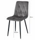 Malys Group Zestaw stół NP 120x80 Craft Czarny + 4 krzesła LIBRA czarne 2
