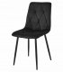 Malys Group Zestaw stół NP 120x80 Craft Czarny + 4 krzesła LIBRA czarne 5