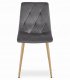 Zestaw stół NP 120x80 Dąb Sonoma + 4 krzesła LIBRA szare 4