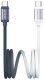 Kabel USB-C / USB-C USAMS Bicolor Series SJ756 PD 60W 1.2m czarno biały 1
