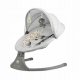 Elektrinės sūpynės Kinderkraft 2in1 Lumi 2, light grey 1