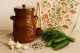 Pojemnik ceramiczny 3,5 L na ogórki ze szczypcami Smacznego 3163 1