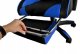 Fotel Biurowy Obrotowy Gamingowy / Czarno - Niebieski / Malatec 5