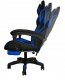 Fotel Biurowy Obrotowy Gamingowy / Czarno - Niebieski / Malatec 6