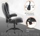 Fotel Biurowy Skóra Eko Z Masażem Czarny 7