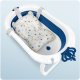 Ricokids Wanienka składana dla dzieci, niemowląt z wkładką RK-286 biało-niebieska 6