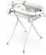 Ricokids Wanienka składana dla dzieci, niemowląt ze stelażem, termometrem i wkładką RK-287 biało-szara 2