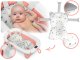 Ricokids Wanienka składana dla dzieci, niemowląt z termometrem i wkładką RK-287 biało-różowa 11