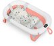 Ricokids Wanienka składana dla dzieci, niemowląt z termometrem i wkładką RK-287 biało-różowa 2