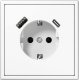 SOCKET+USB A+C IUK-3-01.M/WM MODERN WH 1