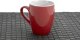 Kubek ceramiczny 320 ml czerwono-biały 6
