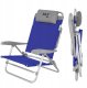 NC3502 KRZESŁO TURYSTYCZNE 2W1 SKŁADANE NIEBIESKO-SZARE NILS CAMP 1
