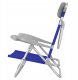 NC3502 KRZESŁO TURYSTYCZNE 2W1 SKŁADANE NIEBIESKO-SZARE NILS CAMP 2