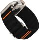 TECH-PROTECT NYLON SLIP APPLE WATCH 6 / 7 / 8 / 9 / 10 / SE / ULTRA 1 / 2 (44 / 45 / 46 / 49 MM) BLACK 2