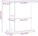 vidaXL Stojak na akwarium Czarny dąb 75x36x72,5 cm Drewno klejone 9