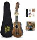 Zestaw: Ukulele sopranowe ciemne GBU10+ akcesoria Golden Guitar one size 1