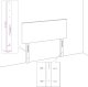 vidaXL LED Zagłówek Z Guzikami Różowy 80 cm Aksamit 1
