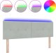 vidaXL vidaXL LED Wezgłowie Z Guzy Jasnoszary 80 cm Aksamit 1