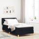 Box Spring Bed z materacem - Czarny - 90x200 cm Tkanina 2