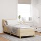 Łóżko Box Spring z materacem vidaXL w kolorze kremowym - 80x200 cm 1