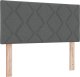 Łóżko Box Spring z materacem vidaXL, ciemnoszare, 90x190 cm z materiału 2