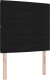 Łóżko Box Spring vidaXL z materacem Czarny 100x200 cm Tkanina 1