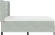 Łóżko typu Box Spring z materacem Jasnoszary 140x190 cm Aksamit 4